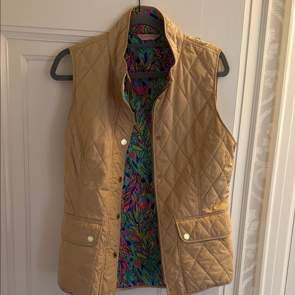 Quilted Tan Vest